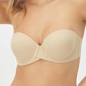 Nude strapless bra